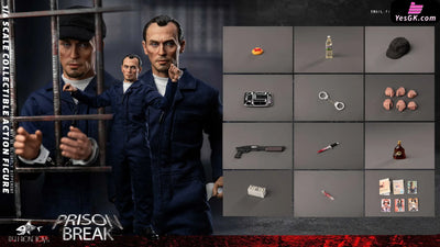 Prison Break Michael & tbag & Double set & Magnetic Opening and Closing Prison Scene 1/6 scale action figure FB - FISH