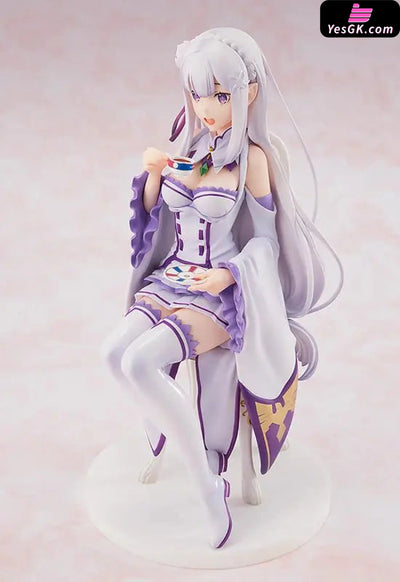 Re:Zero Emilia Tea Party Ver. 1/7 Scale Figure - KADOKAWA [In-Stock] Full Payment Re:Zero