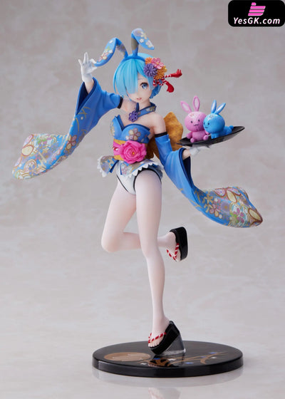 Re:zero Kara Hajimeru Isekai Seikatsu Rem Yukata Bunny Girl Statue - Fnex Studio [Pre-Order]