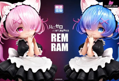 Re:ZERO Rem & Ram GK Statue - YaoLingZaoWu Studio [In-Stock] - Re:Zero
