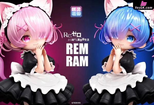 Re:ZERO Rem & Ram GK Statue - YaoLingZaoWu Studio [In-Stock] - Re:Zero