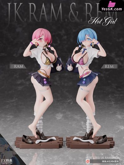 Re:ZERO Starting Life Gyaru JK Rem & Ram GK Statue - Thistles and thorns Studio [Pre-Order] Deposit / Set Re:Zero