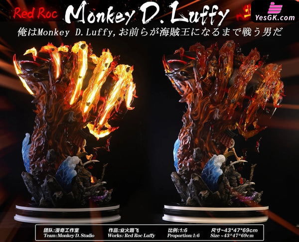 Red Roc Luffy Resin Statue - Monkey.d Studio [Pre-Order Closed]