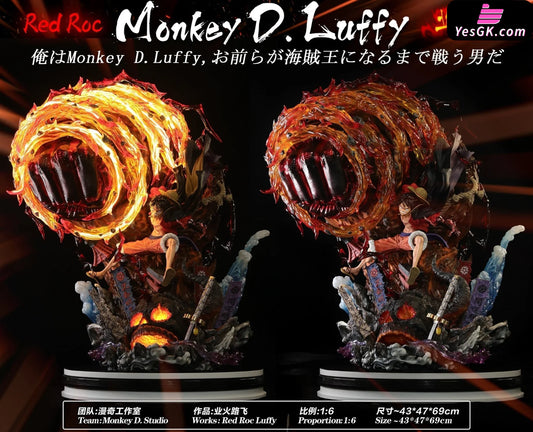 Red Roc Luffy Resin Statue - Monkey.d Studio [Pre-Order Closed]