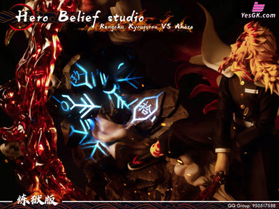 Rengoku Kyojuro Vs Akaza Resin Statue - Hero Belief Studio [In Stock]
