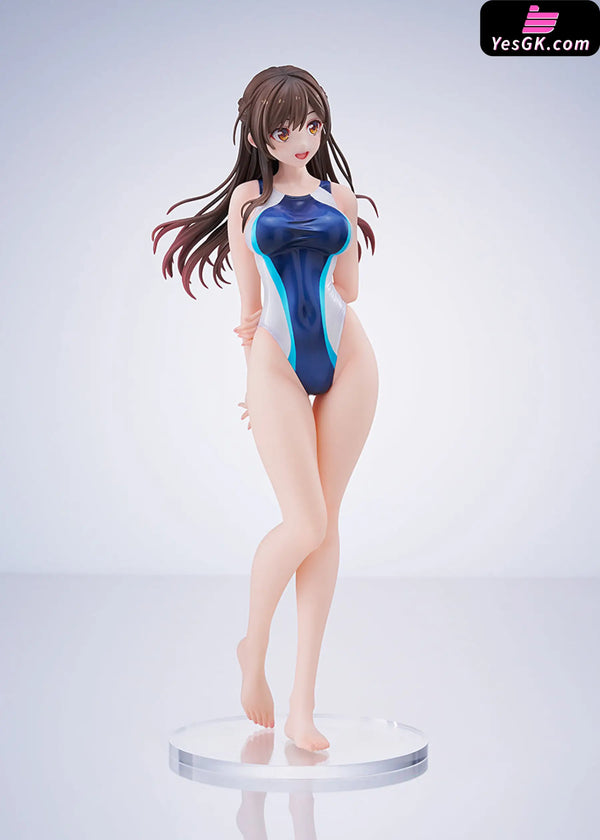 Rent-A-Girlfriend Chizuru Mizuhara Light Blue Line Competition Swimsuit 1/7 Scale Figure (Licensed) - AMAKUNI