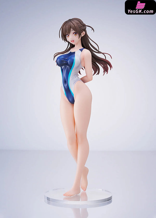 Rent-A-Girlfriend Chizuru Mizuhara Light Blue Line Competition Swimsuit 1/7 Scale Figure (Licensed) - AMAKUNI