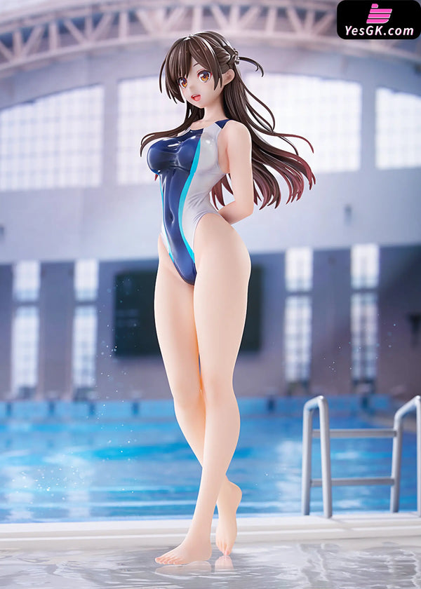 Rent-A-Girlfriend Chizuru Mizuhara Light Blue Line Competition Swimsuit 1/7 Scale Figure (Licensed) - AMAKUNI
