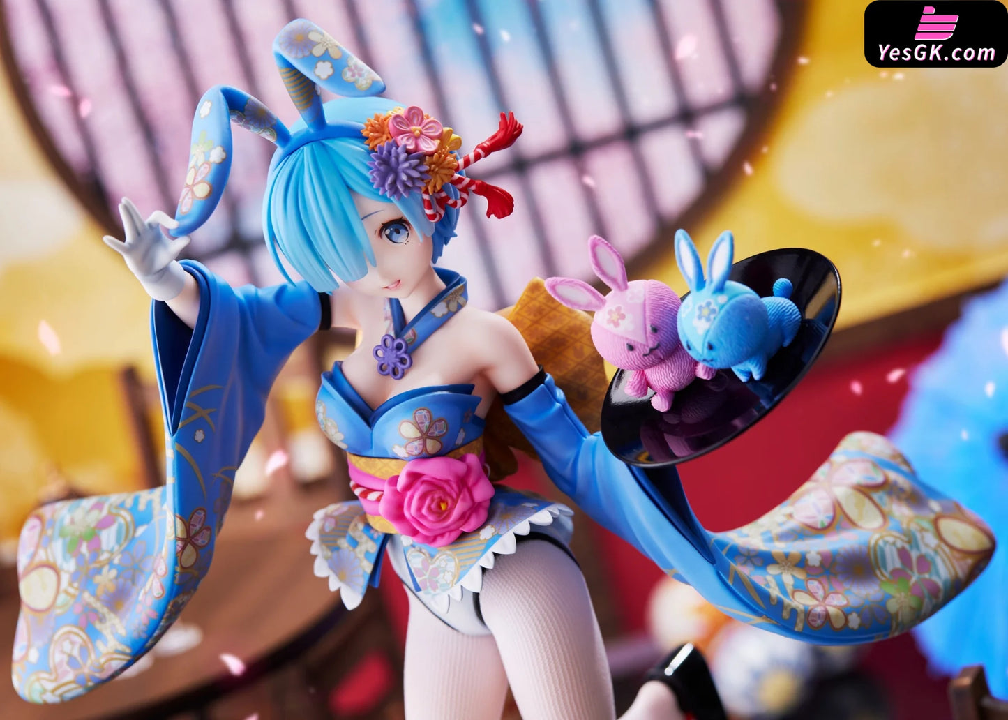 Re:zero Kara Hajimeru Isekai Seikatsu Rem Yukata Bunny Girl Statue - Fnex Studio [Pre-Order]