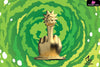Rick And Morty Middle Finger Resin Statue - Nd Studio [Pre-Order] Deposit / Golden Color Others