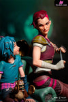 Riot Games Arcane: League Of Legends Vi & Jinx (Licensed) Resin Statue - Pure Arts Studio [In Stock]