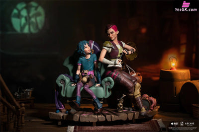 Riot Games Arcane: League Of Legends Vi & Jinx (Licensed) Resin Statue - Pure Arts Studio [In Stock]