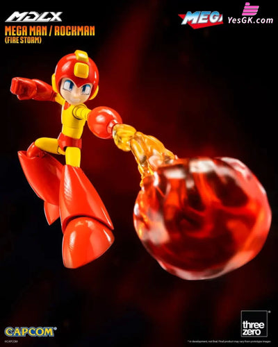 Rockman Mdlx Mega Man (Fire Storm) Action Figure - Threezero Studio [Pre-Order] Others