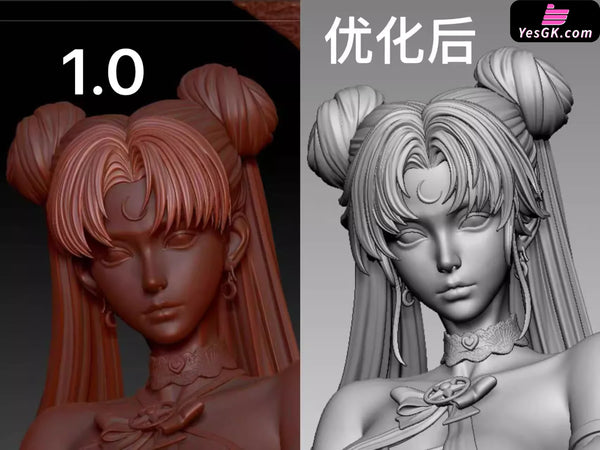Sailor Moon Dark Tsukino Usagi 1/4 GK Statue - Mu Studio [In-Stock] - Sailor Moon