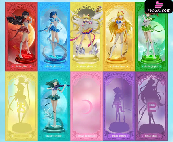Sailor Moon Eternal Series Sailor Mars&Sailor Mercury&Tsukino Usagi&Sailor Venus&Sailor Jupiter GK Statue - How Cute
