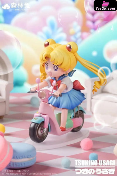Sailor Moon Motorcycle 1st Tsukino Usagi GK Statue - Forest Rabbit Studio [In-Stock] - Full Payment - Sailor Moon