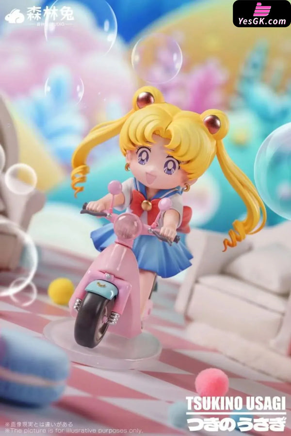 Sailor Moon Motorcycle 1st Tsukino Usagi GK Statue - Forest Rabbit Studio [In-Stock] - Full Payment - Sailor Moon