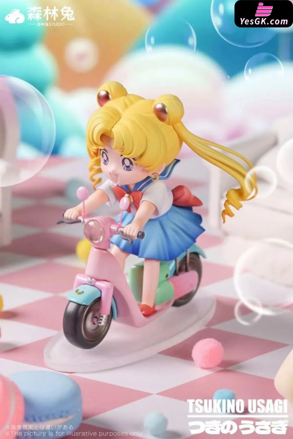 Sailor Moon Motorcycle 1st Tsukino Usagi GK Statue - Forest Rabbit Studio [In-Stock] - Full Payment - Sailor Moon
