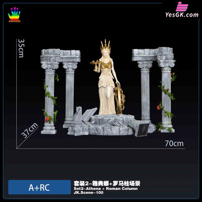Saint Seiya Athena Roman Column Scene Platform Resin Statue - Jacksdo Studio [Pre - Order] Deposit