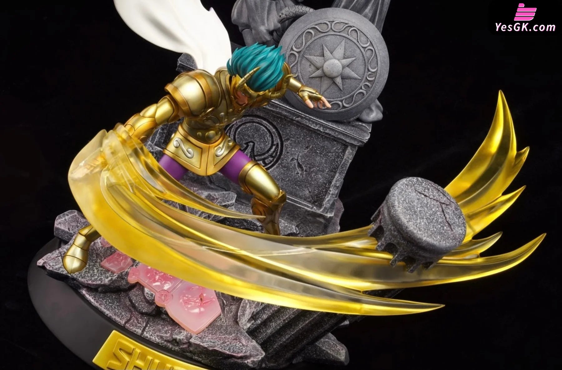 Saint Seiya soul of gold God Cloth Capricorn Shura Resin Statue