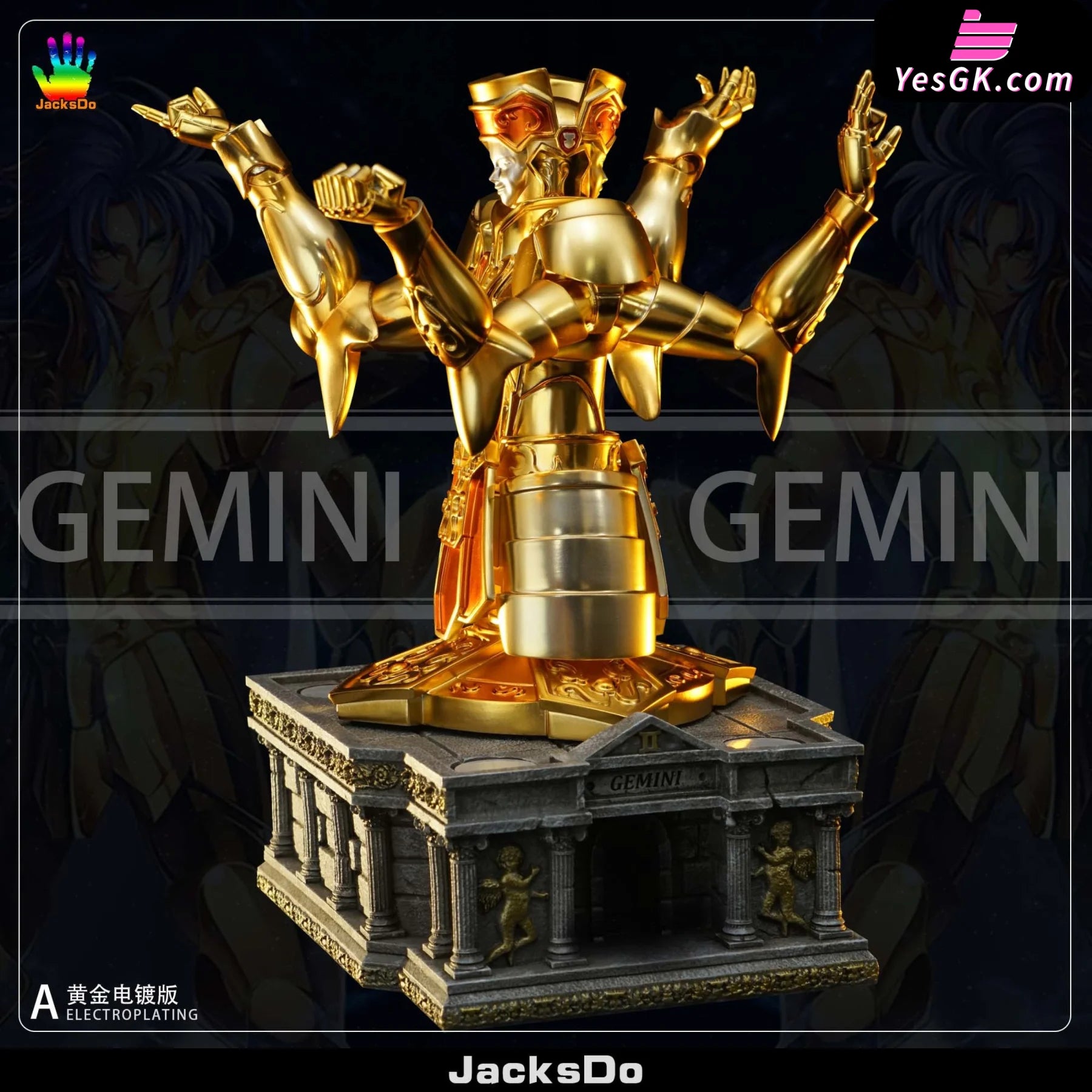 Saint Seiya Gold Clothes Gemini Resin Statue - Jacksdo Studio [Pre-Order Closed]