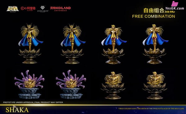 Saint Seiya Gold Saint Shaka Licensed Statue - Zodiakos Studio [In-Stock] - Full Payment - Saint Seiya