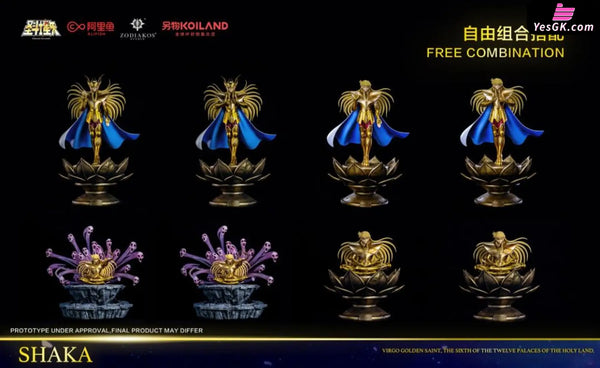 Saint Seiya Gold Saint Shaka Licensed Statue - Zodiakos Studio [In-Stock] - Full Payment - Saint Seiya