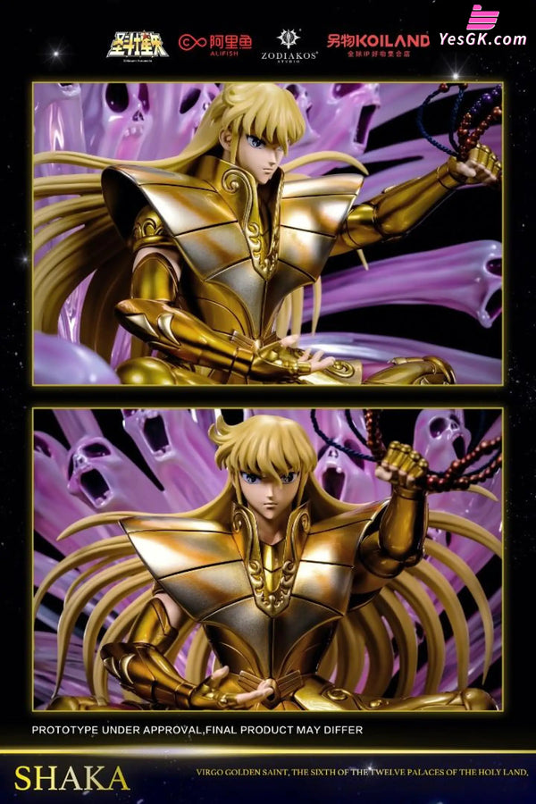Saint Seiya Gold Saint Shaka Licensed Statue - Zodiakos Studio [In-Stock] - Full Payment - Saint Seiya