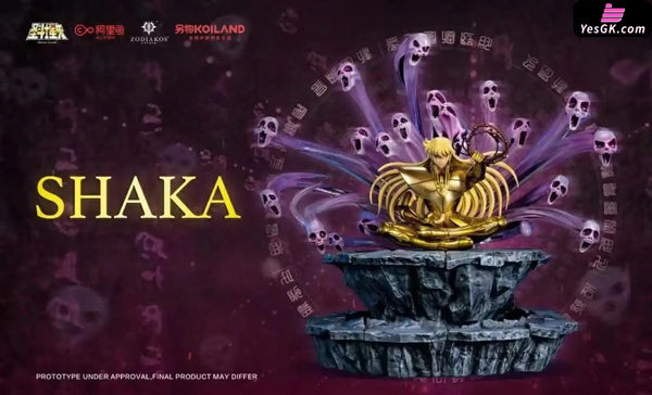 Saint Seiya Gold Saint Shaka Licensed Statue - Zodiakos Studio [In-Stock] - Full Payment - Saint Seiya