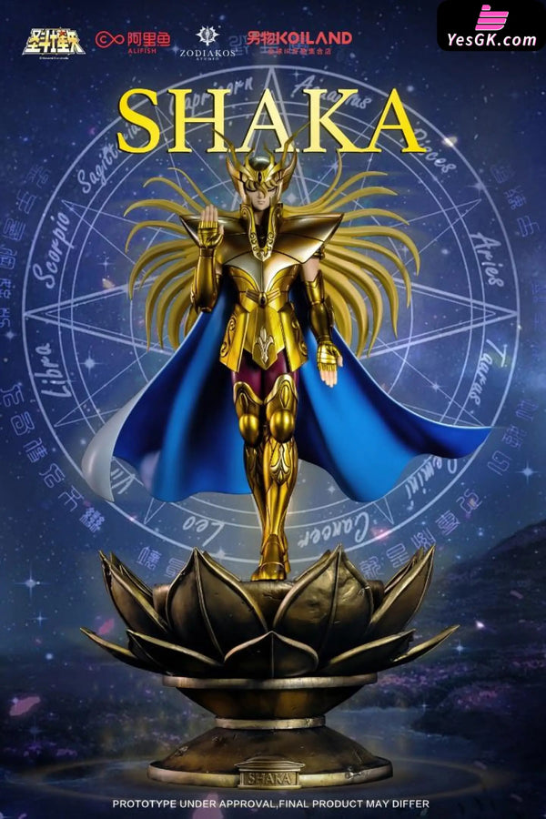 Saint Seiya Gold Saint Shaka Licensed Statue - Zodiakos Studio [In-Stock] - Full Payment - Saint Seiya