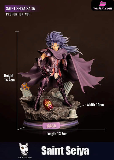 Saint Seiya Mei Gold #1 Ming Gemini Saga Statue - C.k.y Studio [Pre-Order]