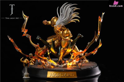 Saint Seiya Taurus Hasgard Vs Nightmare Sonar Statue - Titan Jacky Art Studio [In-Stock] Full