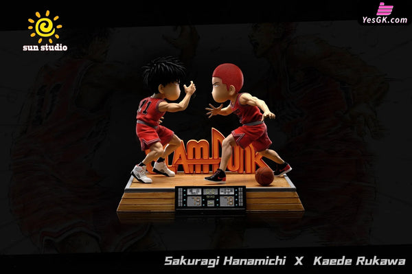 Sakuragi Hanamichi And Kaede Rukawa Resin Statue - Sun Studio [Pre-Order]