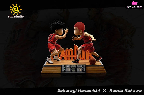 Sakuragi Hanamichi And Kaede Rukawa Resin Statue - Sun Studio [Pre-Order]