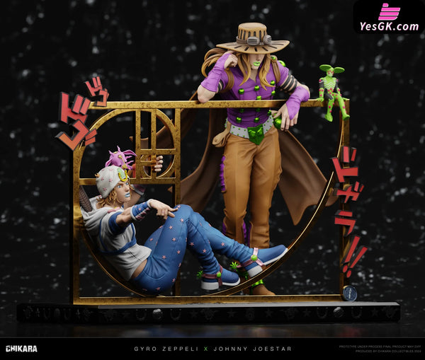 Sbr Johnny Joestar & Gyro Zeppeli Gk Statue - Chikara Studio [Pre-Order] Deposit Jojo’s Bizarre