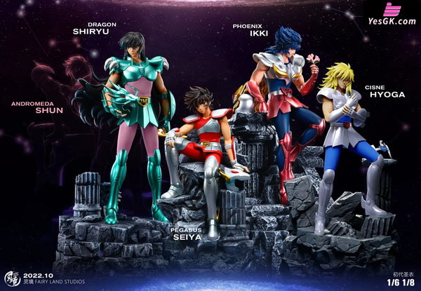 Seint Seiya First Generation Bronze-Phoenix & White Bird Ikki Cygnus Hyoga Resin Statue - Fairyland