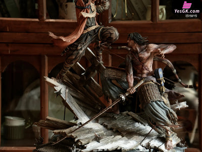 Sekiro: Shadows Die Twice Soulsborne Scene #1 Sekiro Vs Genichiro Ashina Statue - Bard Studio &