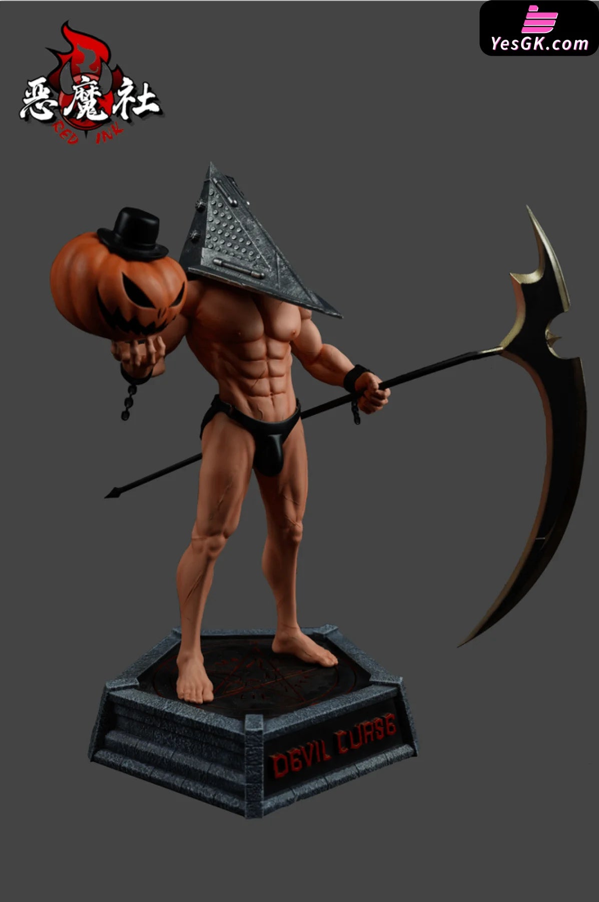 Silent Hill Evil Call: Pyramid Head VS Pumpkin Head Statue - Devil stu –  YesGK
