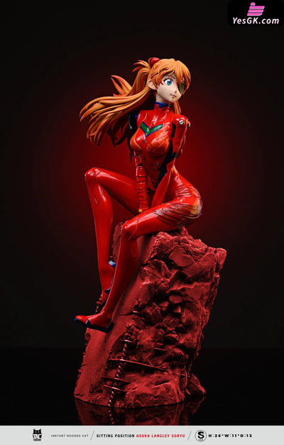 Eva Sitting Asuka Gk Statue - Instant Noodles Cat Studio [Pre-Order]