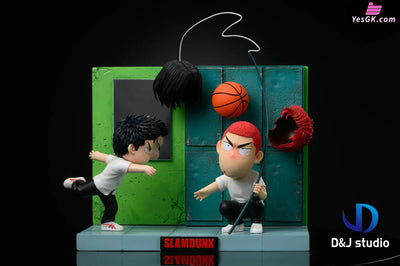 Slam Dunk Chibi Cutscene Series #2 Locker Room Hanamichi Sakuragi & Hisashi Mitsui GK Statue - D&J Studio [Pre-order]