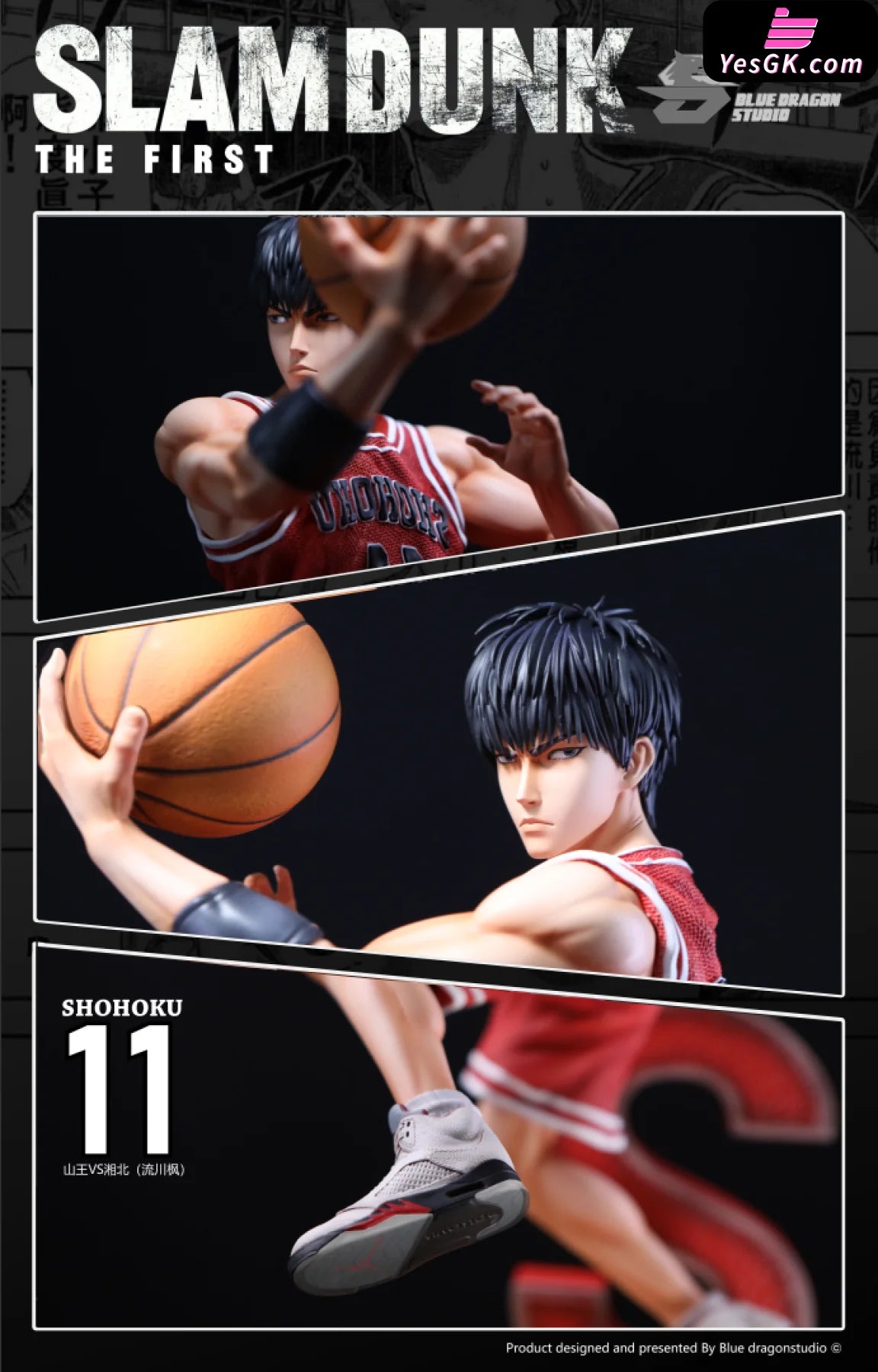 Slam Dunk Dribble Layup-Rukawa Kaede Resin Statue - Blue Dragon Studio ...