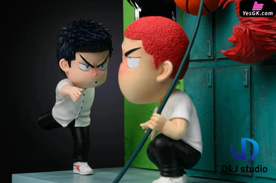 Slam Dunk Q version animation cutscene #2 Locker Room Hanamichi & Hisashi GK Statue - D&J Studio [Pre-Order] One Piece