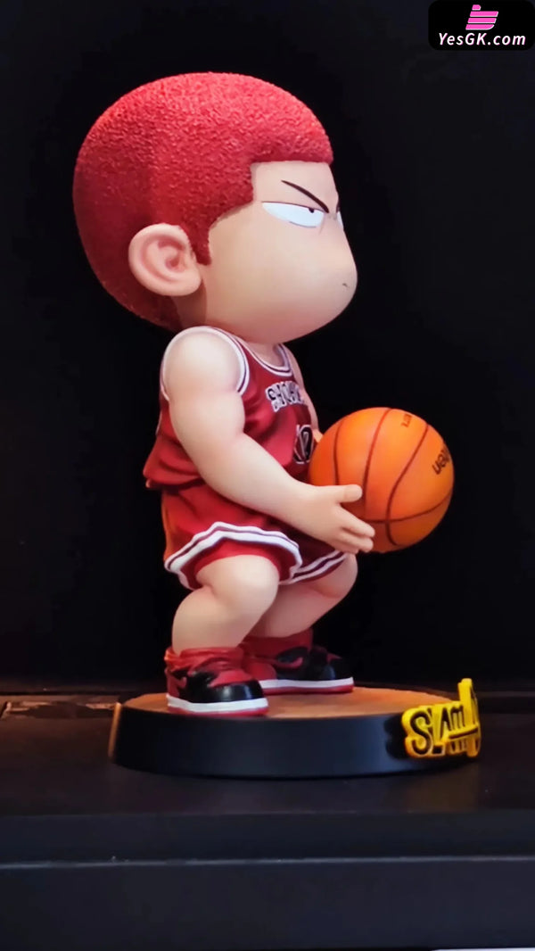 Slam Dunk Q Version Free Throw Hanamichi Sakuragi GK Statue - M3 Studio [In-Stock] - Full Payment / Red Color / Short