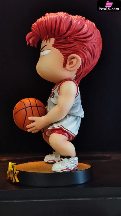 Slam Dunk Q Version Free Throw Hanamichi Sakuragi GK Statue - M3 Studio [In-Stock] - Full Payment / White Color / Long