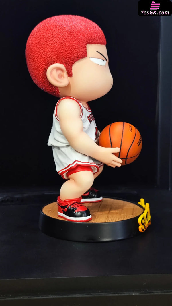Slam Dunk Q Version Free Throw Hanamichi Sakuragi GK Statue - M3 Studio [In-Stock] - Full Payment / White Color / Short