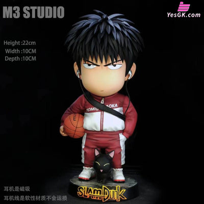 Slam Dunk Q Version Kaede Rukawa GK Statue - M3 Studio [In-Stock] - Full Payment - Slam Dunk