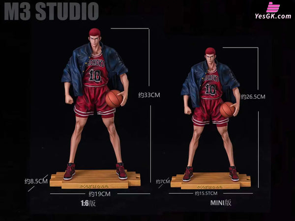 Slam Dunk Sakuragi Hanamichi & Rukawa Kaede Eiji Sawakita Statue - M3 Studio [Pre-Order]