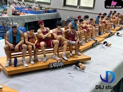 Slam Dunk Shohoku Five Tigers Sitting Pose 2.0 1/5 GK Statue - D&J Studio [In-Stock] Slam Dunk