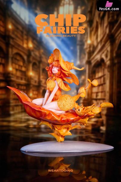 Sleeping Beauty Chip Fairies Statue - WeArtDoing Studio