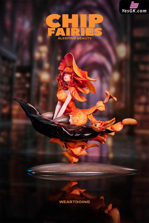 Sleeping Beauty Chip Fairies Statue - WeArtDoing Studio